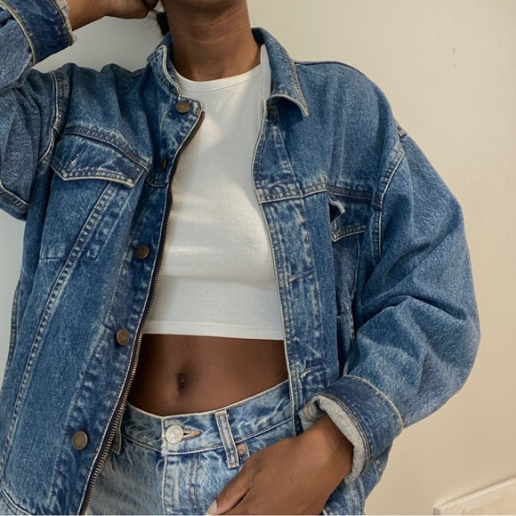 Oversized Denim Jacket Vintage - Picture 7 of 10